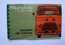 Renault Estafette Betriebsanleitung Bedienungsanleitung  1959 - 1962