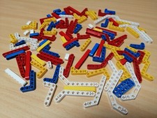 LEGO TECHNIC 100 Stück blau weiß rot gelb Liftarme / Lochstangen TECHNIK