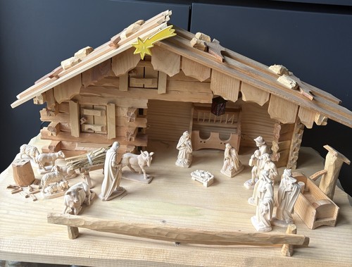 Holz weihnachtskrippe - holz,