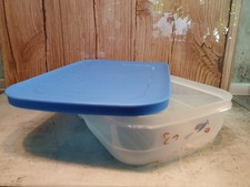 Tupperware Klima Oase 1,8 flach Kühlschrank Klima Box blau Fisch Meeres-Früchte