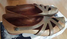 Cydwoq - Halbschuhe - 36,5 - Leder - handmade USA - braun metallic - flach