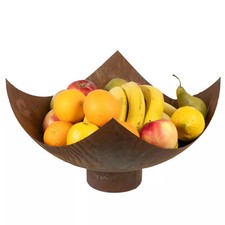 Obsthalter aus Metall - Handgeschmiedete Dekorative Obstschale Rost Loft