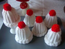 Set 6x  Eierwärmer  Mütze