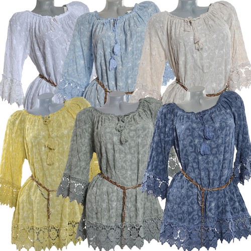 Damen spitze sommer - spitze, tops