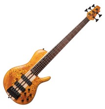 Cort A5 Plus SC Amber Open Pore 5-Saiter Neck-Through E-Bass inklusive Koffer
