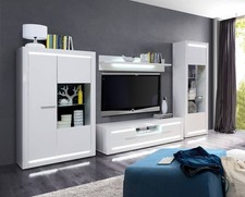 Wohnwand Anbauwand 4-teilig