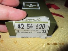 Versilberter Christofle Paris Weihnachtsanhänger von1991