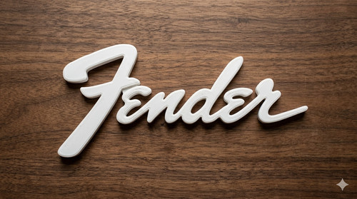 Fender logo schild - logo,