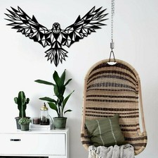 KESTEX Wandbild ADLER schwarz  ★ 40 x 69 cm ★ WAND DEKO Geometrische Metallkunst