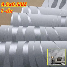 1-6x 3D Effekt Geprägte Tapetenrolle Vliestapete für Wohnzimmer Schlafzimmer DE