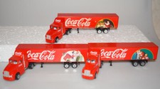 3 Coca Cola Mini Truck LKW Modellautos Weihnachtstruck