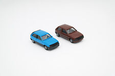 2x Herpa  H0 1:87 Opel Corsa A Braun / Blau