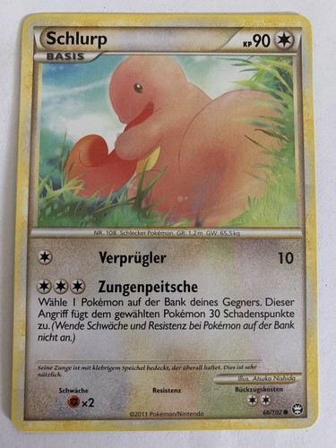 Pokemon schlurp 102 ss - 66/102, hg&ss