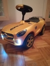 Mercedes AMG GT Rutschauto Bobby UNIKAT, 12 V LED Bel., Ledersitz, Lederlenkrad