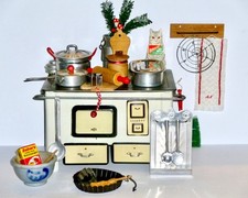 ❤️ Alter MFZ Puppenherd/ Blechherd Made in U. S. Zone Germany Weihnachtsbäckerei