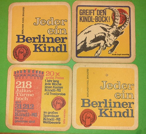 Bierdeckel der berliner - bierdeckel,