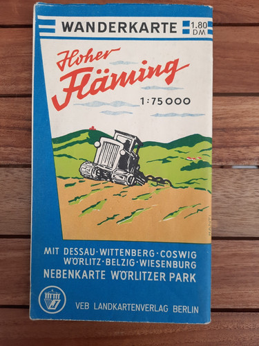 Wanderkarte hoher fläming - wanderkarte,