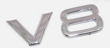 2x Schriftzug V8 Original Audi