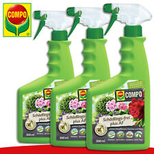 COMPO 3 x 500 ml Schädlings-frei plus AF Garten Läuse Milben Gewächhaus Schutz