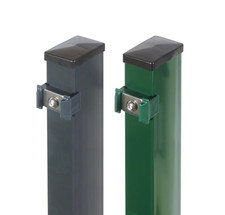 2x Zaunpfosten Aufschrauben