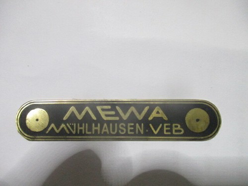 Typenschild mewa sattelschild - typenschild,