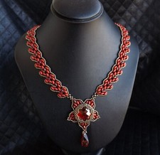 Swarovski handwebtes Collier