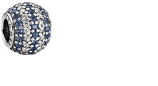 Pandora 791172NCB Blau - Weiß Streifen Pavé