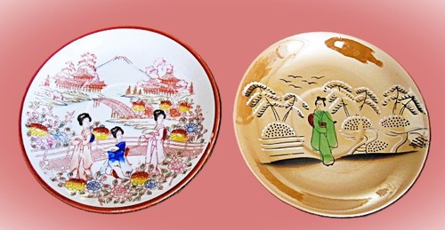 Teller china motive 2stk - teller, china-motive