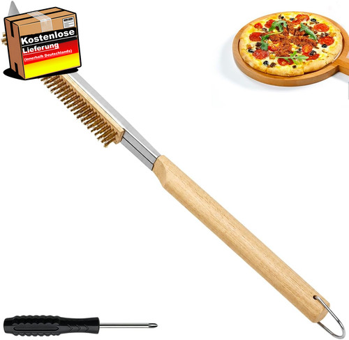 Pizzaofen bürste 53cm mit - pizzaofen,