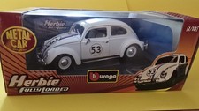 Burago VW Käfer Beetle HERBIE,#53 fully loaded kein Hot Wheels 1/18 wie neu