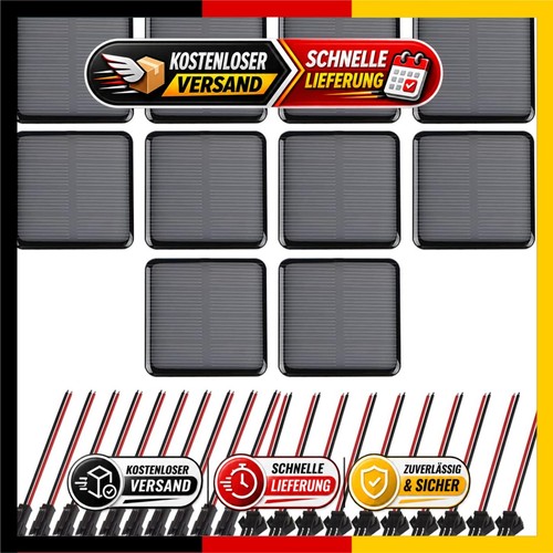 10x mini solarzellen - mini,