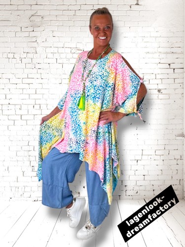 Lagenlook linie tunika shirt - lagenlook,