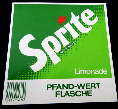 Altes flaschen etikett - altes, sprite