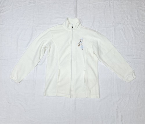 Weiße damen fleecejacke - damen, in
