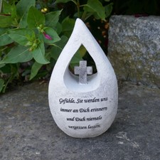 Grabschmuck Grabdekoration Gedenkstein Trauerartikel Trauerspruch Trauerstein