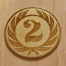 Emblem für Pokal die Zahl 2