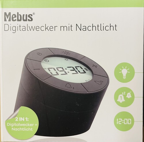 Mebus digitalwecker 2in1 - 2in1, –