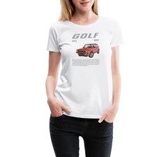 Volkswagen Roter VW Golf GTI M1 Mit Schriftzug Frauen Premium Bio T-Shirt