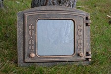 31 x 37 cm Neu Backofentür Holzofentür Ofentür Gusseisen Räucherei Pizzaofentür