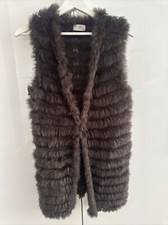 Damen Fell Weste lang Gr 36