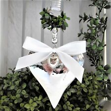 Fenster Deko Hänger Metall Herz Anhänger Aufhänger Vintage Landhaus Shabby Chic 