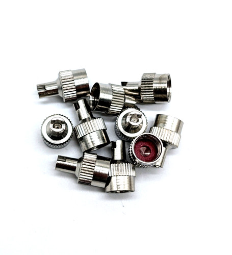 10x ventilkappe metall mit - 10x,