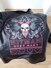 Bret "Hitman" Hart original leather jacket - Harley Davidson with documents