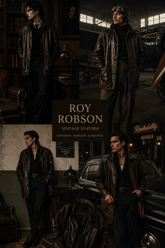 Roy robson lederjacke herren - robson,