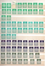 DDR kleine Sammlung ZKD Dienstmarken im Album, postfrisch/gestempelt