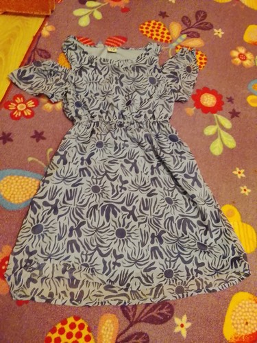 Mädchen kleid 134 140 blau - mädchen,