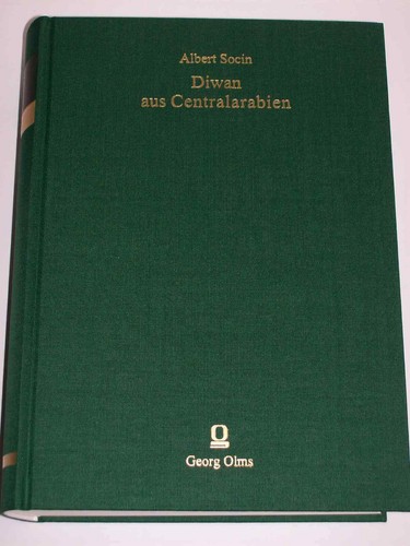 Albert socin diwan aus - albert,