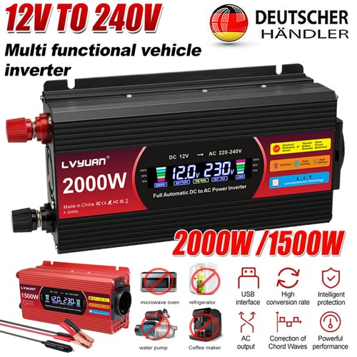 Wechselrichter 2000w 1500w 12v - 2000w/1500w,