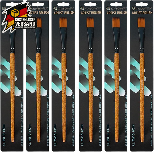Kunstpinsel set stück flach - kunstpinsel, 6
