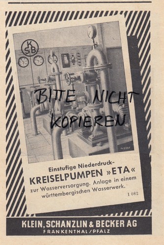 Frankenthal werbung 1952 - werbung,